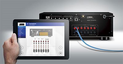AV Setup Guide-appen gjør det enklere å sette opp systemet
